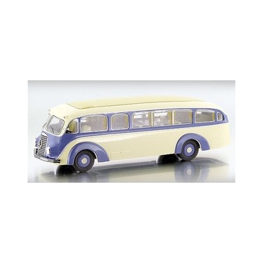 Miniature Mercedes Bus LO3500 beige/bleu