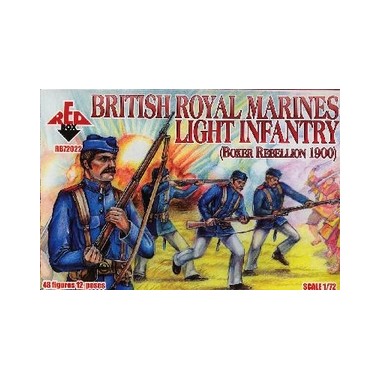 Figurines maquettes Infanterie Royale britannique, rebellion des Boxers 1900