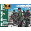 Figurines maquettes Infanterie U.S., 2ème GM Ardennes 1944