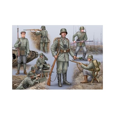 Figurines maquettes Infanterie allemande, 1ère GM