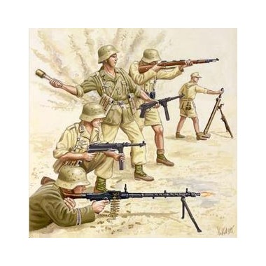 Figurines maquettes Afrika Korps, 2ème GM
