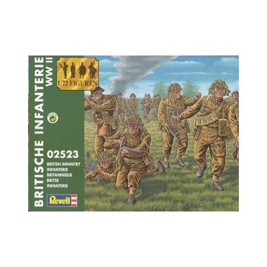 Figurines maquette Infanterie Britannique, 2ème GM Normandie 1944