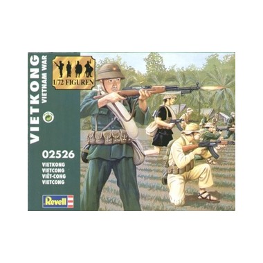 Figurines maquettes Vietcong, Guerre du Vietnam