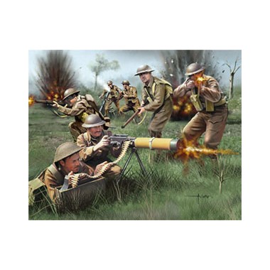 Figurines maquettes Infanterie Britannique, 2ème GM 