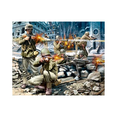 Figurines maquettes Infanterie US, 2ème GM