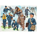 Figurines maquettes Pilotes RAF et personnel au sol, 2ème GM