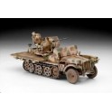 Maquette Sd.Kfz 10/5 + Flak 38 2cm, 2ème GM
