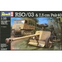 Maquette RSO/03 & 7,5cm Pak40, 2ème GM