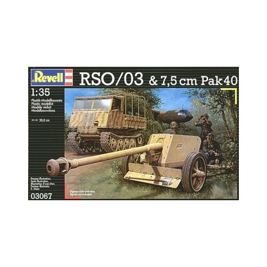 Maquette RSO/03 & 7,5cm Pak40, 2ème GM