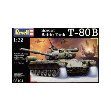 Maquette char de combat sovietique T-80B, Epoque moderne