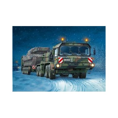 Maquette Transport de chars SLT50-3 "Elefant" & SaAnh. 52t.