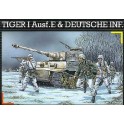 Maquette PzKpfw VI Tiger I & Infanterie allemande, 2ème GM