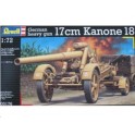 Maquette canon lourd allemand "17cm Kanone 18", 2ème GM