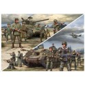Maquette diorama bataille en Europe, 2ème GM 1944