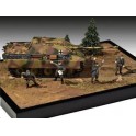 Maquette Sd.Kfz. 173 Jagdpanzer et pionniers allemands, 2ème GM