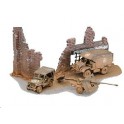 Diorama Camion Morris, Jeep et canon 17pdr britannique, 2ème GM