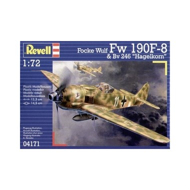 Maquette Focke Wulf Fw190F-8 & Bv246 "Hagelkorn", 2ème GM