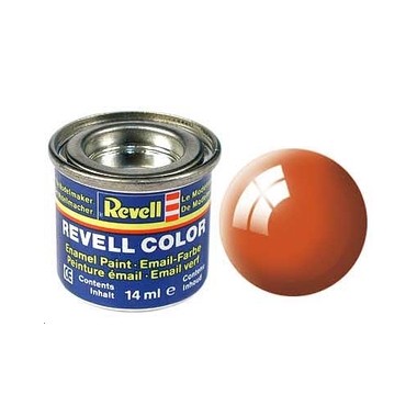 Revell 30 Orange brillant, peinture Enamel Pot 14 ml