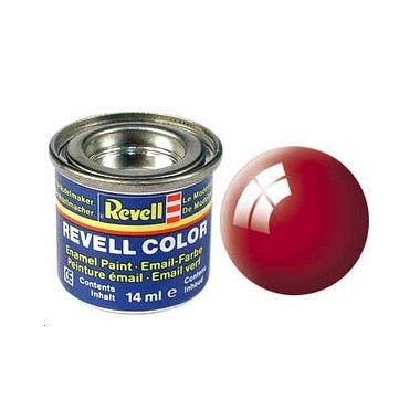 Revell 31 Rouge feu brillant, peinture Enamel Pot 14 ml