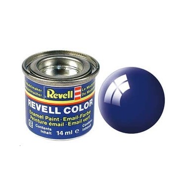 Revell 51 Bleu Méditerranée brillant, peinture Enamel Pot 14 ml