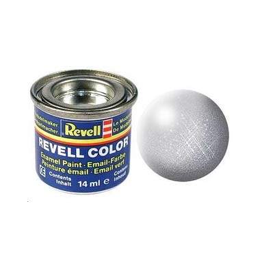 Revell 90 Argent metal, peinture Enamel Pot 14 ml