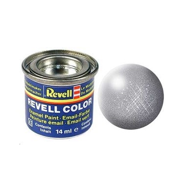 Revell 91 Gris acier metal, peinture Enamel Pot 14 ml