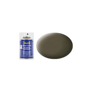 Vert Olive Mat, bombe de peinture acrylique 100 ml
