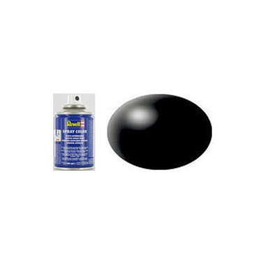 Noir Satiné, bombe de peinture acrylique 100 ml