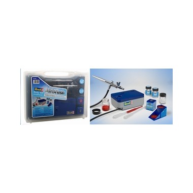 Aerographe et compresseur, kit de base