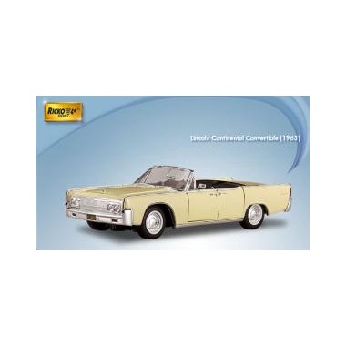 Miniature Lincoln Continental Cabriolet Jaune 1963 Miniature Lincoln Continental Cabriolet Jaune 1963