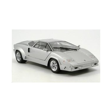 Miniature Lamborghini Countach Gris métal 1989 25ème anniversaire Miniature Lamborghini Countach Gris métal 1989 25ème anniversaire