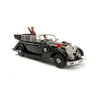 Miniature Mercedes 770 Hitler, avec personnages