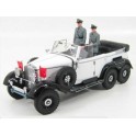 Miniature Mercedes G4 Cabriolet Blanc + 3 Figurines