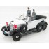 Miniature Mercedes G4 Cabriolet Blanc + 3 Figurines