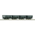Coffret de bennes de mine, kit de 4 wagons, Epoque 4