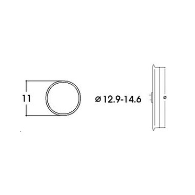 Bandages de roues Diam. 12,9 a 14,6 mm, 10 pièces