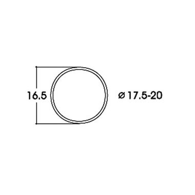 Bandages de roues AC Diam. 17.6mm a 20 mm, 10 pièces