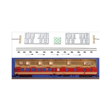 Eclairage intérieur wagons voyageurs, kit universel