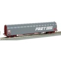 Wagon bâché 8 essieux Rils bache grise SNCF Epoque 5