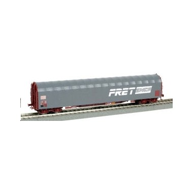 Wagon bâché 8 essieux Rils bache grise SNCF Epoque 5