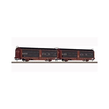 Wagons à parois coulissantes SNCB kit de 2, Epoque 5