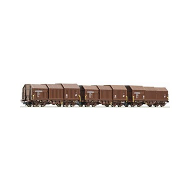 Coffret de wagons à capots télescopiques ÖBB avec son, Epoque 4-5