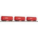 Coffret de 3 wagons à toit ouvrant coulissant NS, Epoque 6
