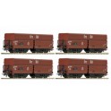 Coffret de 4 wagons autodéchargeables n° 1 de la DB, Epoque 3