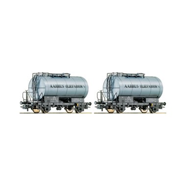 Coffret de 2 wagons-citernes "Aarhus Oliefabrik" DSB, Epoque 3