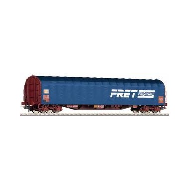 Wagon bâché 8 essieux Rils bache bleue SNCF Epoque 5