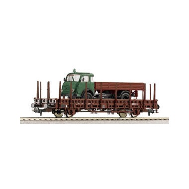 Wagon plat à ranchers avec camion Steyr, OBB Epoque 3