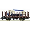 Wagon plat ÖBB chargé d'un camion Steyr 480-LKW Bières Zipfer, Epoque 3