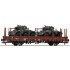 Wagon plat DB chargé de Tanks Saladin Armée Britannique du Rhin, Epoque 4