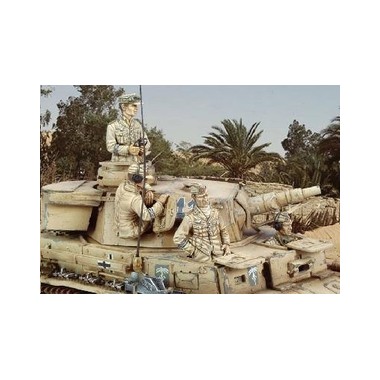 Figurines Equipage de Panzer IV Ausf.E Afrika Korps, 2ème GM 1942